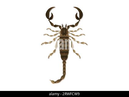 Scorpion Vector Art isolated on white background Stock Vector