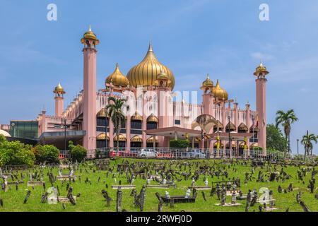 Bandaraya Kuching Mosque located in Kuching city, Sarawak, Borneo, East Malaysia Stock Photo