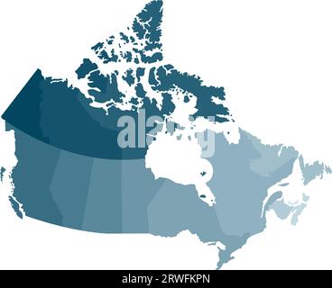 Saskatchewan province administrative map isolated on white background ...