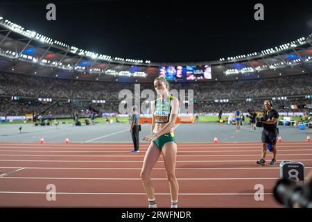 Eleanor Patterson participating in the High Jump at the World Athletics Championships in Budapest 2023. Stock Photo