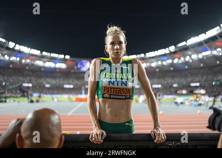 Eleanor Patterson participating in the High Jump at the World Athletics Championships in Budapest 2023. Stock Photo