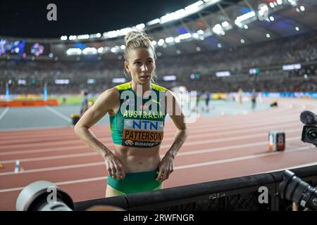 Eleanor Patterson participating in the High Jump at the World Athletics Championships in Budapest 2023. Stock Photo