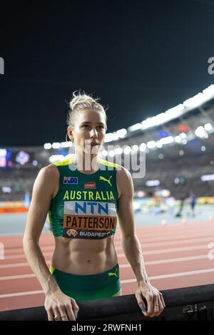 Eleanor Patterson participating in the High Jump at the World Athletics Championships in Budapest 2023. Stock Photo