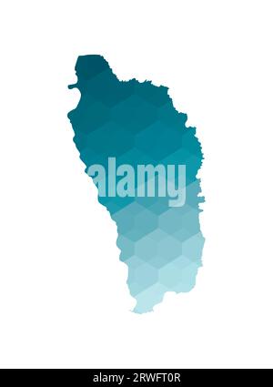Dominica hexagon map Stock Vector Image & Art - Alamy