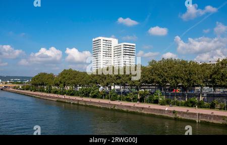 Rouen Normandy France -  Rouen is the capital of the northern French region of Normandy, is a port city on the river Seine. Stock Photo