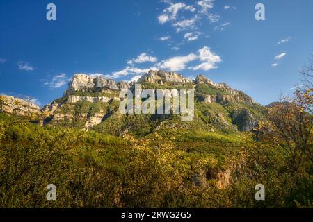 Añisclo canyon in Fanlo (Huesca - Spain) Stock Photo