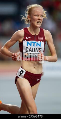 Agate Caune of Latvia competing in the womens 5000m at the European ...