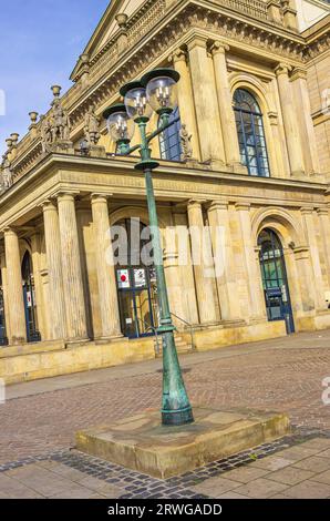 Hanover Opera House (Staatsoper Hannover) at Opera Square, seat of the State Theatre of Lower Saxony, Hanover, Lower Saxony, Germany, Europe. Stock Photo