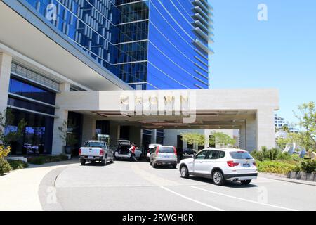 Luxury Crown Towers Perth Entrance, Burswood, Western Australia Stock Photo