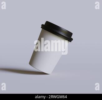 Coffee cup realistic color and realistic textures rendered with 3D ...