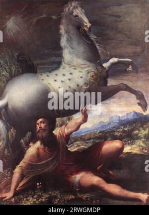 Parmigianino – The Conversion Of St Paul  - Parmigianino (Francesco Mazzola) (1503-1540) Stock Photo