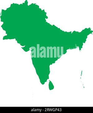 GREEN CMYK color map of MIDDLE EAST Stock Vector Image & Art - Alamy