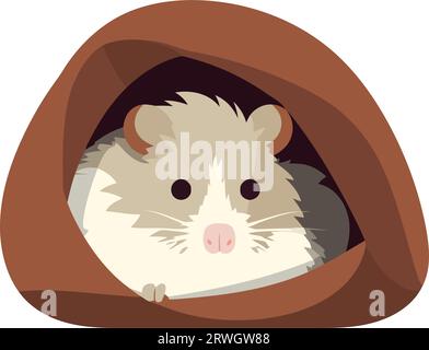 Fluffy mouse design Stock Vector