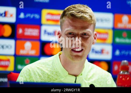 PSV Eindhoven's Jerdy Schouten during a press conference at the Emirates Stadium, London. Picture date: Tuesday September 19, 2023. Stock Photo