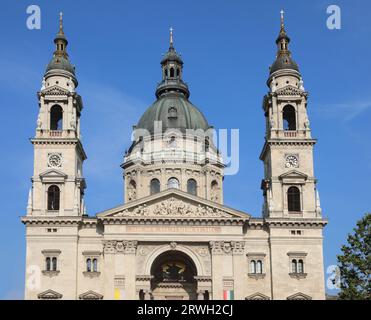 Basilica of St. Stephens in Budapest Hungary and the big Dome  without people Stock Photo