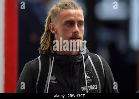 Hartlepool United's Kieran Burton during the Vanarama National League match  between Altrincham and Hartlepool United at