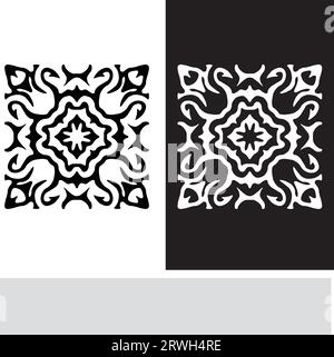 Abstract seamless pattern with silhouettes flowers in black and white. Floral repeating monochrome background. Endless print texture. Fabric design. Stock Vector