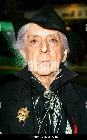 Quentin Crisp, Signing Waterstones Hampstead, London, UK Stock Photo