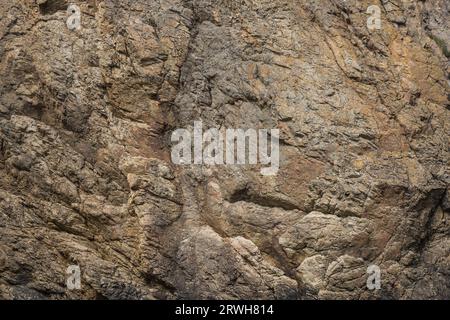 Rock surfaces in close-up photography, background for graphic designers, full of colors and details, Ireland Stock Photo