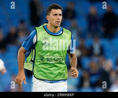 MANCHESTER, UK. 19th Sep, 2023. Rodri of Manchester City during the UEFA Champions League match at the Etihad Stadium, Manchester. Picture credit should read: Andrew Yates/Sportimage Credit: Sportimage Ltd/Alamy Live News Stock Photo