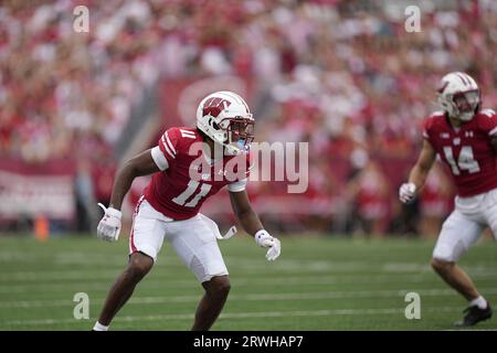 Wisconsin cornerback Alexander Smith 11 against Georgia Southern