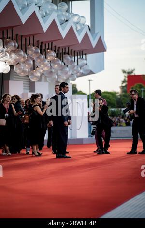 VENICE, ITALY - SEPTEMBER 05:  attends a red carpet for the movie 'Enea' at the 80th Venice International Film Festival on September 05, 2023 in Venic Stock Photo