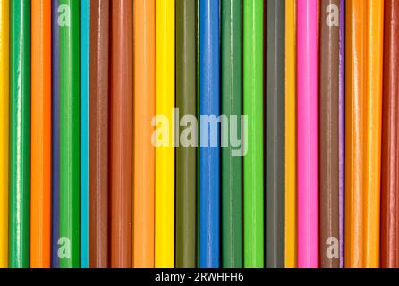 An abstract image of some coloured pencils. Stock Photo