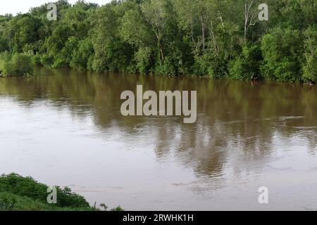 Calm Water Scene of the Rappahannock River in Virginia, USA Stock Photo