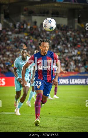 Barcelona, Spain. 19th Sep, 2023. Jules Kounde (FC Barcelona) during a UEFA Champions League first match between FC Barcelona and Royal Antwerp at Estadi Olimpic Lluis Companys, in Barcelona, Spain on September 19, 2023. (Photo/Felipe Mondino) Credit: Independent Photo Agency/Alamy Live News Stock Photo