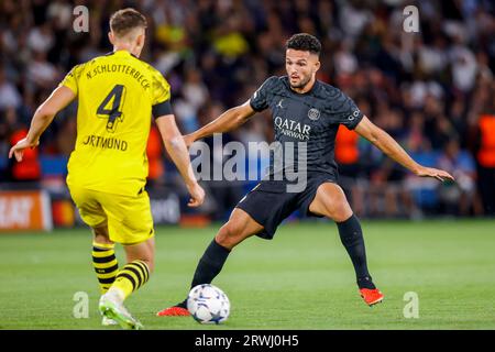 Goncalo Ramos of Paris Saint-Germain F.C. celebrates after scoring the