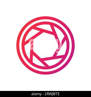 Camera shutter Icon. Camera shutter Gradient Icon Symbol Vector Illustration Stock Vector
