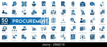 procurement icon from management collection. Thin linear procurement, business, money outline icon Stock Vector