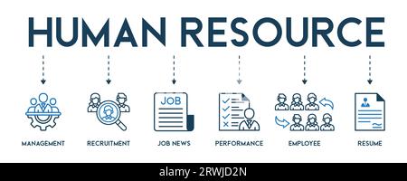 Human resource icon - vector illustration . job, employee, recruitment, hr, organization, management, infographic, template, presentation, concept Stock Vector