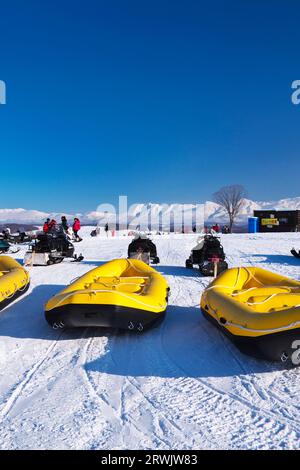 Shikisai no Oka (Snowland) and the Tokachi Mountain Range Stock