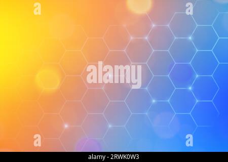 Colorful digital technological background. Network concept Stock Photo