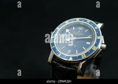 images of the girard-perregaux traveller 7000, an early gmt or travel watch from the 1990s Stock Photo