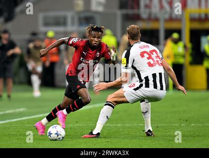 MILAN, ITALY - 19th Sep 2023: The Adidas Pallone UCL match ball is seen  ahead of the UEFA Champions League Group F match between AC Milan and  Newcastle United at the San