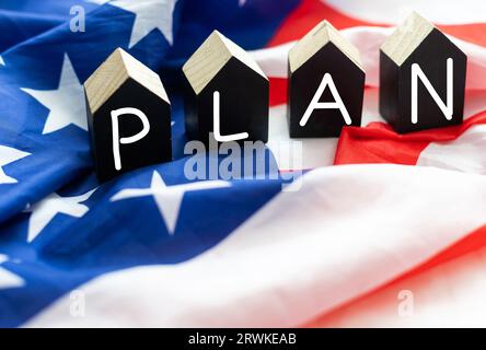 Plan B inscription. American USA crisis management. Alternative Stock Photo
