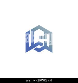 letter ew home shape gradient logo vector Stock Vector