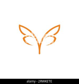 letter y beauty fly wings symbol logo vector Stock Vector