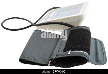Blood pressure monitor equipment closeup Stock Photo