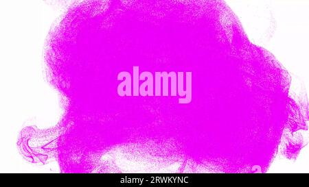 Pink tornado particles on a white background. Big Data. 3d futuristic. Sci-Fi Background. Fluid animation of colorful dots, white background, flowing Stock Photo