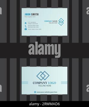 Creative modern business card template Stock Vector