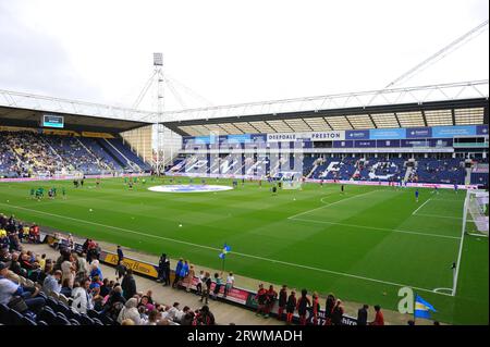 Inside Deepdale , the home of Preston North End FC. Stock Photo