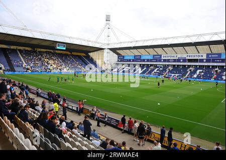 Inside Deepdale , the home of Preston North End FC. Stock Photo