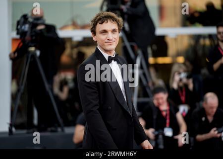 VENICE, ITALY - SEPTEMBER 07:  Franz Rogowski attends a red carpet for the movie 'Lubo' at the 80th Venice International Film Festival on September 07 Stock Photo