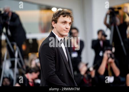 VENICE, ITALY - SEPTEMBER 07:  Franz Rogowski attends a red carpet for the movie 'Lubo' at the 80th Venice International Film Festival on September 07 Stock Photo