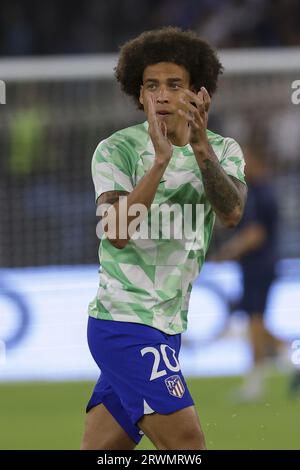 Axel Witsel Belgian player of Atletico de Madrid walks on the grass of ...