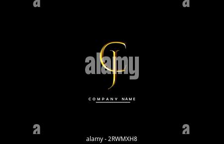 CJ, JC Abstract  Letters  Logo Monogram Stock Vector