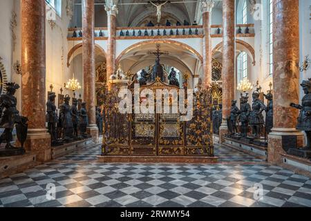 Emperor Maximilian Cenotaph at Hofkirche (Court Church) - Innsbruck, Austria Stock Photo